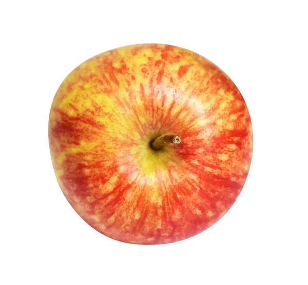 Červená Galavečer Jablko Izolované Výstřižkem Stezka Žádný Stín Bílém Pozadí — Stock fotografie