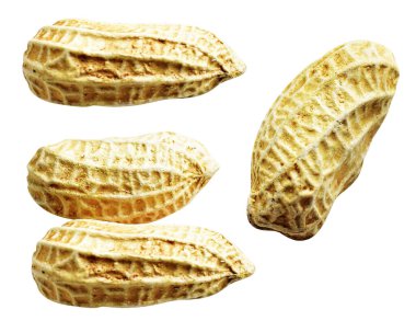 Kesme yolu ile izole edilmiş fıstıklar, beyaz arka planda gölge yok, yemek malzemeleri, sağlıklı yiyecekler.