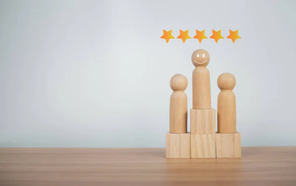 Koncept Průzkumu Spokojenosti Zákazníků Hodnocení Zkušeností Online Aplikací Hodnocení Kvality — Stock fotografie