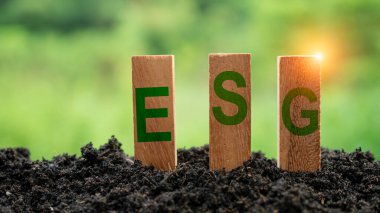 Çevre, toplum ve yönetim için ESG kavramı sürdürülebilir. iş çevresi.