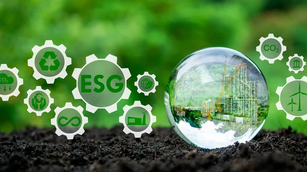 ESG concept for environment, Society and governance in sustainable, Business responsible environmental.
