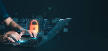 Siber güvenlik konsepti, Giriş, Kullanıcı, Kimlik bilgi güvenliği ve şifreleme, Ekran asma kilit, Güvenlik parola girişi, Güvenli İnternet erişimi, Kullanıcı kişisel bilgilerine güvenli erişim. 