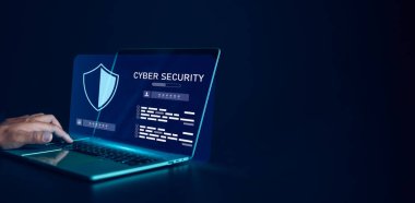 İnternette siber güvenlik ve veri koruması, Parola korumalı sistem ve depolama, İnsan dokunmatik kalkan, güvenli erişim, Siber güvenlik teknolojisi, Kullanıcı gizlilik güvenliği ve şifreleme.