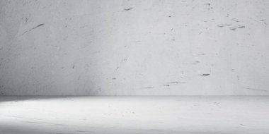 Kırmızı bir insan figürü, turuncu duvarları ve basit bir geçmişi olan minimalist bir odada, modern bir iş konseptinde liderlik, eşsizlik, yön ve takım çalışmasını temsil eden bir çizginin önünde duruyor..