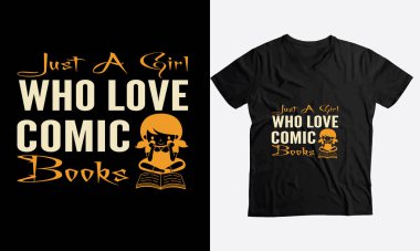 Sadece özel tişört şablon tasarımı seven bir kız.