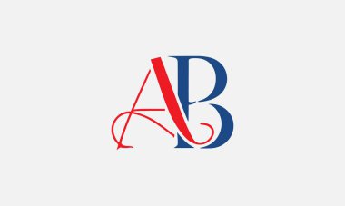 Bir B harfi logotype klasik zarif stil