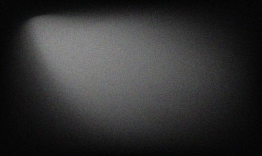 Siyah ve beyaz ses dokusu arka plan Gürültülü gri pürüzsüz gradyan, broşür monokrom arkaplan, dergi afişi.