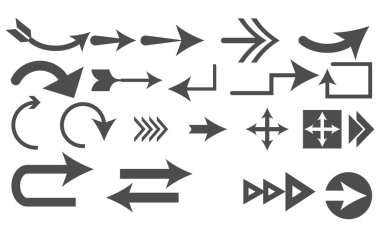 Taslak ok işareti, simge vektör illüstrasyonu