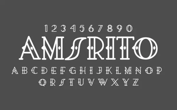 Modern vektör Font Alfabesi, Büyük harf ve numara Typography kentsel moda, spor, teknoloji, dijital, müzik, film, logo tasarımı,
