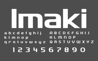 Modern Spor Vektörü Yazıtipi. Teknoloji, dijital, film, logo tasarımı için yazı tipi şehir alfabesi koleksiyonları