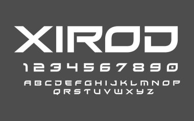 Teknoloji, dijital, film, logo tasarımı için şehir alfabesi modern vektör font koleksiyonları. Alfabe Koleksiyonları