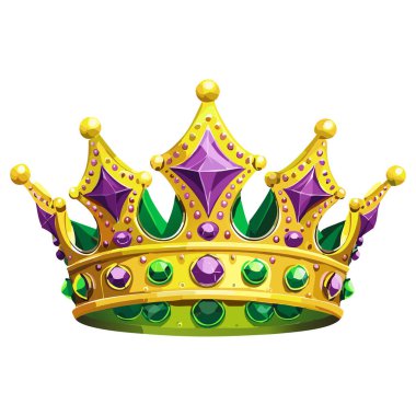 Mardi Gras Crowns vektör illüstrasyonu