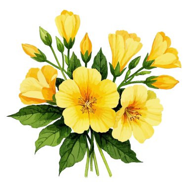 Beyaz arka plan üzerinde izole güzel sarı çiçek