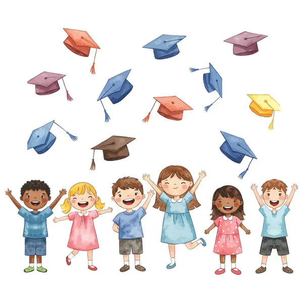 Mezuniyeti Kutlayan Çocuklar İlköğretim Okulu Mezuniyet Kutlaması