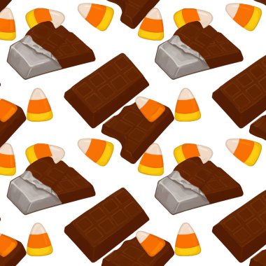 Cadılar Bayramı için kusursuz çikolata kalıpları ve mısır şekeri.