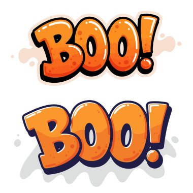 Cadılar Bayramı Boo! Tebrik kartı, Neşeli Cadılar Bayramı Boo! Harf