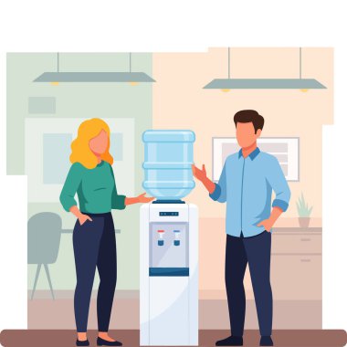 Ofis Suyu Soğutma Molası: Meslektaşlar Sohbet ve Susuzluk