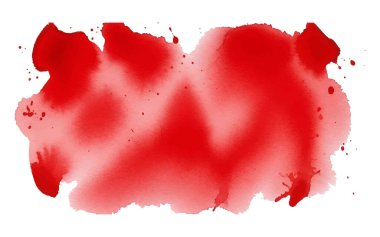 Canlı Kırmızı Suluboya Sulama Arkaplan Dokusu