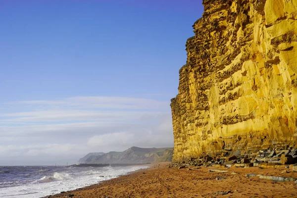 Acantilados Playa West Bay Dorset Inglaterra — Foto de Stock