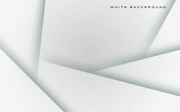Astratto Bianco Sovrapposizione Triangolo Ombra Linea Decorazione Sfondo Vettore Eps10 — Vettoriale Stock