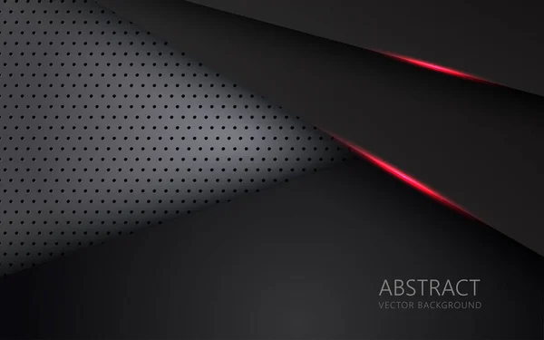 Абстрактная Светло Красная Черная Рамка Компоновки Черного Пространства Дизайн Технический — стоковый вектор