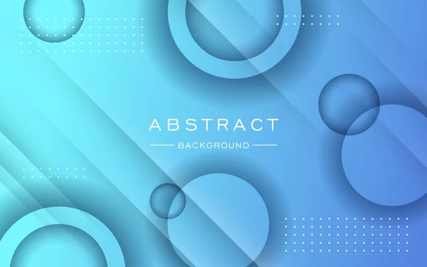 Abstract Blauw Verloop Cirkel Schaduw Geometrische Vorm Decoratie Achtergrond Vector — Stockvector