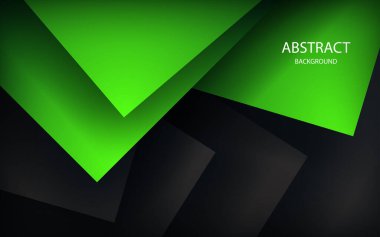 metin ve mesaj tasarımı modern web sitesi için yeşil arkaplan örtüşen boyut gri vektör illüstrasyon mesaj panosu