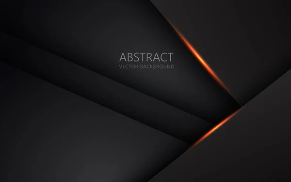 Абстрактный Светло Оранжевый Черный Пространство Рамка Дизайн Технологического Треугольника Концепция — стоковый вектор
