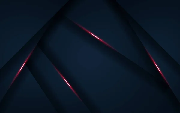 Abstrait Marine Sombre Avec Ligne Lumière Rouge Texte Sur Espace — Image vectorielle