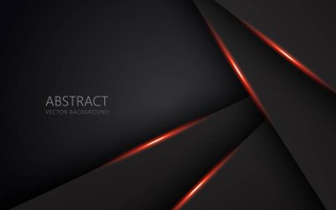 soyut açık turuncu siyah uzay çerçeve düzeni teknoloji üçgeni konsepti gri doku arka planı. eps10 vektörü