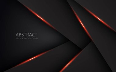 soyut açık turuncu siyah uzay çerçeve düzeni teknoloji üçgeni konsepti gri doku arka planı. eps10 vektörü