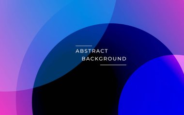 Soyut kesişme çizgisi ve mor eğimli daire şekli. eps10 vektörü