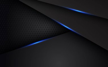 soyut açık mavi siyah uzay çerçeve düzeni teknoloji üçgeni konsepti gri doku arka planı. eps10 vektörü