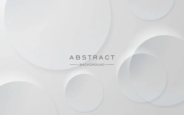Modern dinamik beyaz gri daire şekil gölgesi ve ışık boyut arka planı. eps10 vektörü