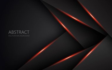 soyut açık turuncu siyah uzay çerçeve düzeni teknoloji üçgeni konsepti gri doku arka planı. eps10 vektörü