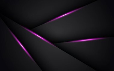 Soyut karanlık, pembe ışık çizgisi, gölge üçgen, boş uzay katmanları arka plan. eps10 vektörü