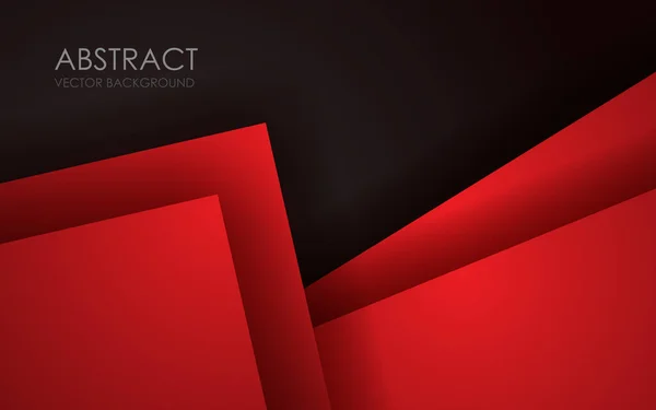 赤の背景は テキストとメッセージデザインのための寸法グレーのベクトルイラストメッセージボードを重複現代的なウェブサイト — ストックベクタ