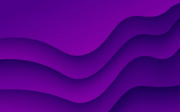 複数層の紫色のテクスチャグラデーションベクトルバナー内の3Dペーパーカット層 ウェブサイトテンプレート用のアブストラクトペーパーカットアート背景デザイン 地形図の概念または滑らかな折り紙の切り取り — ストックベクタ