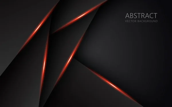 Abstrato Luz Laranja Preto Espaço Frame Layout Design Tecnologia Triângulo —  Vetores de Stock