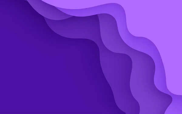Абстрактные Пурпурные Волнистые Слои Бумаги Накладываются Друг Друга Вектор Eps10 — стоковый вектор