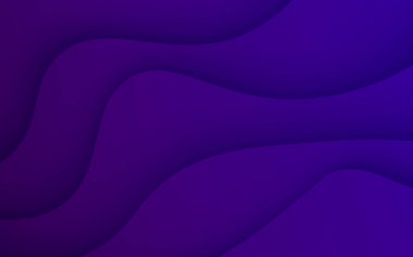 Çoklu katmanlar mor desenli 3 boyutlu kağıt kesim katmanları gradyan vektör pankartıyla. Web sitesi şablonu için soyut kağıt kesimi sanat arkaplan tasarımı. Topografi haritası konsepti veya pürüzsüz origami kağıt kesiği