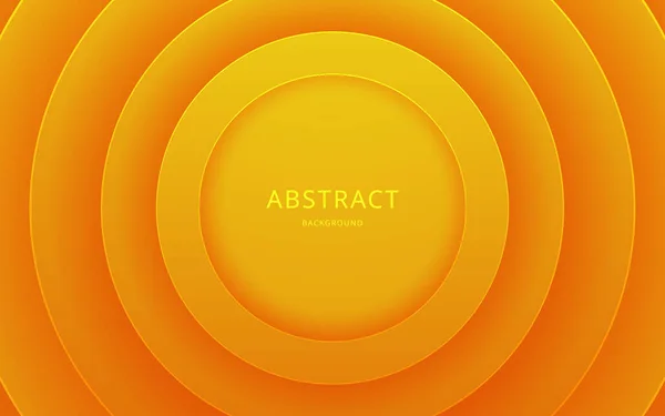 抽象的なグラデーションオレンジ色の円の影と薄紙の背景Eps10ベクトル — ストックベクタ