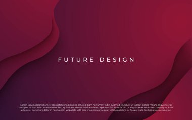 Asgari soyut dinamik koyu mor renk sıvısı, sıvı dalgalı geometrik bileşim arka planı. eps10 vektörü