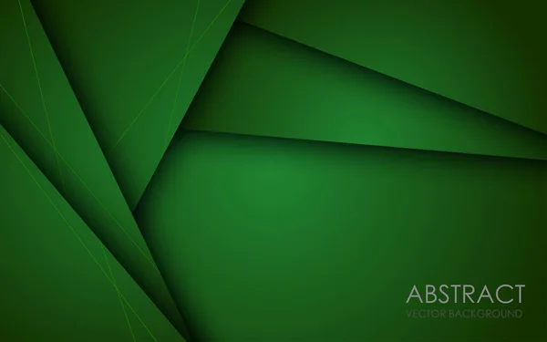 Abstrato Verde Gradiente Papercut Camadas Sobrepostas Fundo Vetor Eps10 —  Vetores de Stock