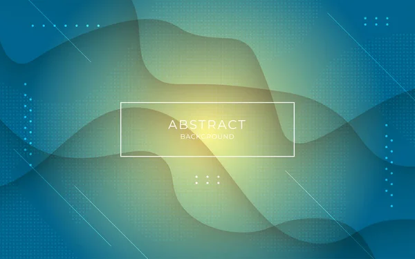 シンプルな形状のイラストの背景を持つ最小限の抽象的な青グラデーションカラー3Dルック Eps10ベクトル — ストックベクタ