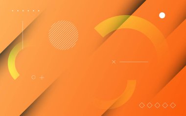 asgari soyut turuncu gradyan rengi, dinamik bileşim elementleri geometrik arkaplan. eps10 vektörü