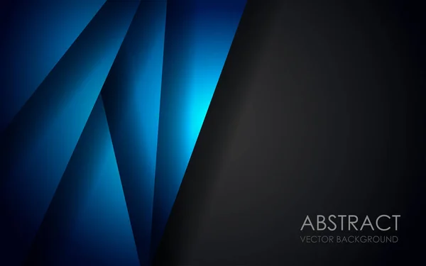Abstrato Triângulo Azul Sobreposição Camadas Formas Geométricas Fundo Uma Combinação —  Vetores de Stock