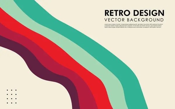 Абстрактный Красочный Ретро Геометрический Дизайн Фона Вектор Eps10 — стоковый вектор