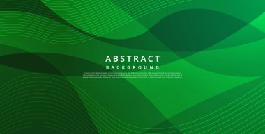Geometrik şekil dekorasyonuna sahip soyut yeşil renk.
