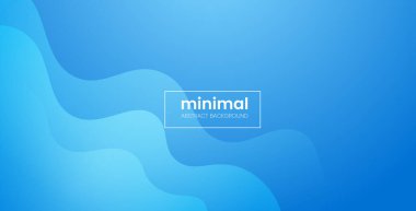 Basit moda moda tasarım pankartı arka planına sahip asgari mavi sıvı gradyan rengi. eps10 vektörü